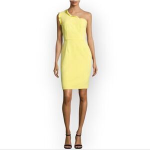 Black Halo Pravella One-Shoulder Dress in Daisy - SMALL FLAW SEE PHOTO & NOTE